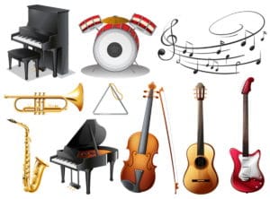 Instrumentos musicais e aparelhos de som
